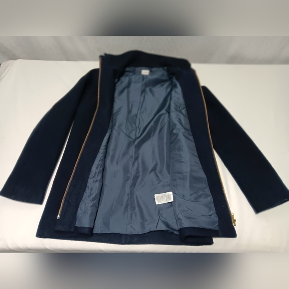 J.Crew  Wool blend Full zip Village Coat Ladies size S - Picture 7 of 15